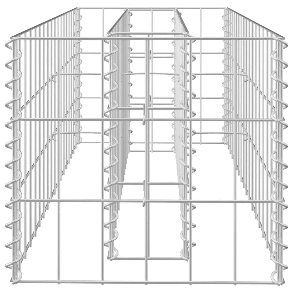 vidaXL Gabion Raised Bed Galvanised Steel 90x30x10 cm by vidaXL