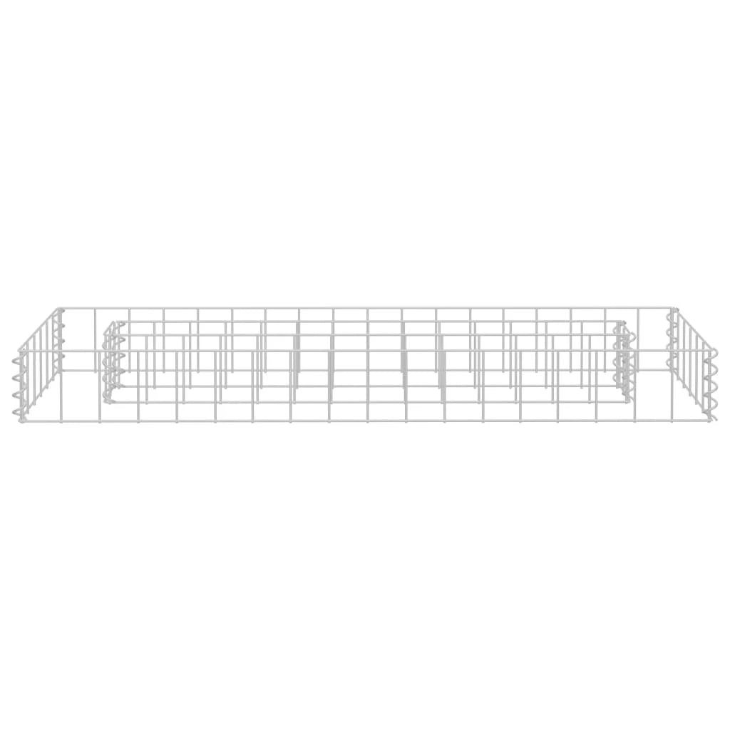 vidaXL Gabion Raised Bed Galvanised Steel 90x30x10 cm by vidaXL