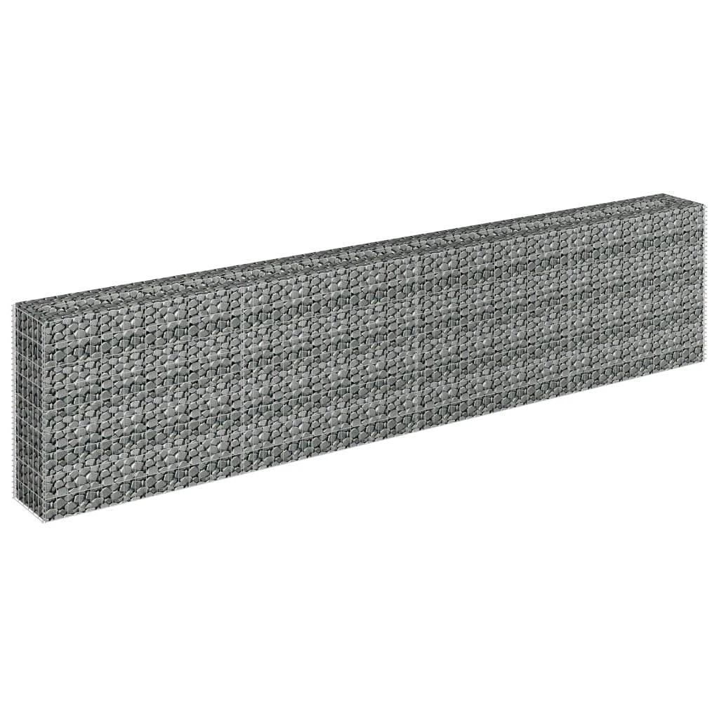 vidaXL vidaXL Gabion Raised Bed Galvanised Steel 90x30x10 cm - Raised Beds