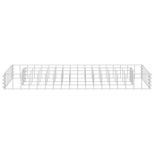 vidaXL Gabion Raised Bed Galvanised Steel 90x30x10 cm by vidaXL