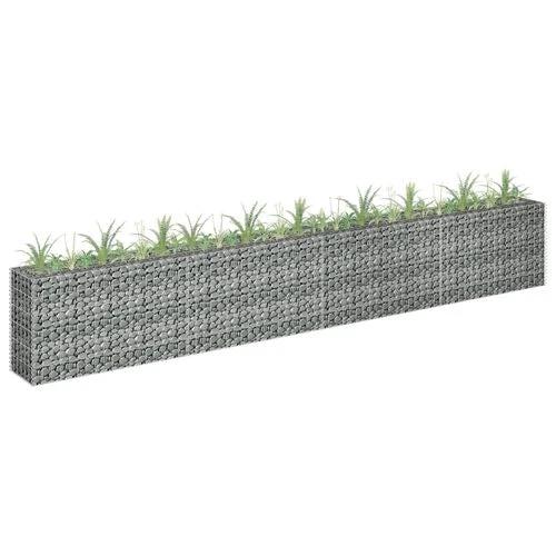 vidaXL vidaXL Gabion Raised Bed Galvanised Steel 90x30x10 cm - Raised Beds