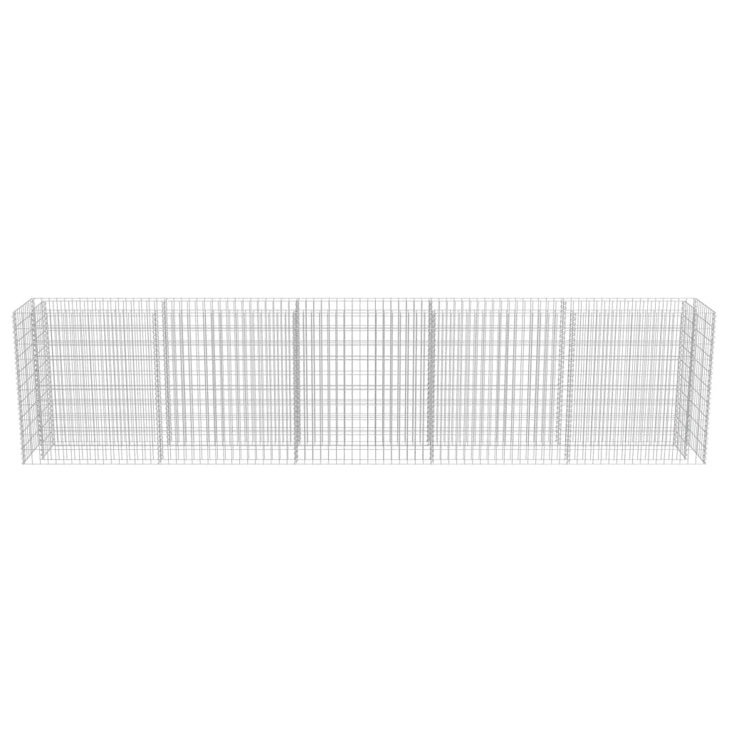 vidaXL vidaXL Gabion Raised Bed Galvanised Steel 450x90x100 cm - Raised Beds