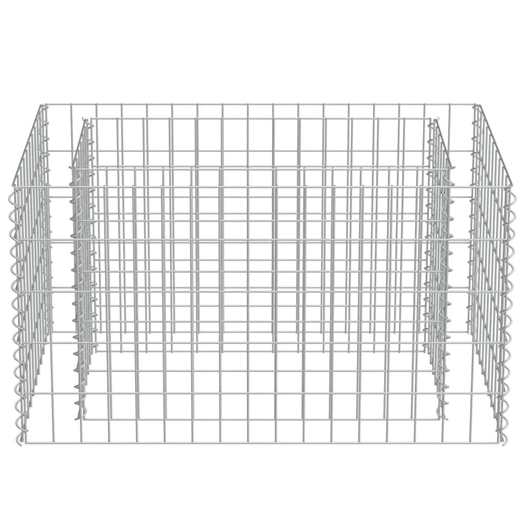 vidaXL vidaXL Gabion Raised Bed Galvanised Steel 450x90x100 cm - Raised Beds