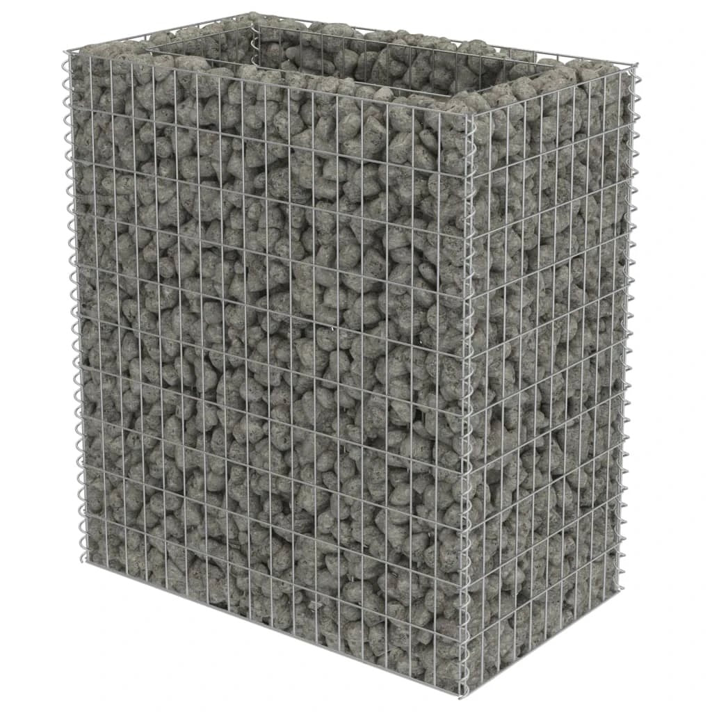 vidaXL Gabion Raised Bed Galvanised Steel 450x90x100 cm by vidaXL