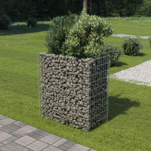 vidaXL Gabion Raised Bed Galvanised Steel 450x90x100 cm by vidaXL