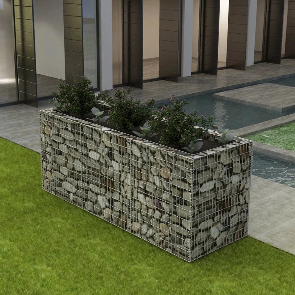 vidaXL Gabion Raised Bed Steel 360x90x100 cm by vidaXL