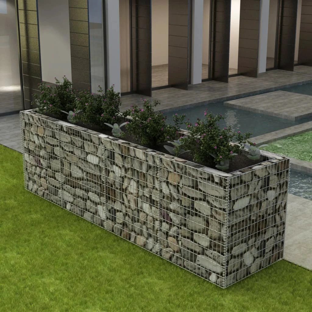 vidaXL vidaXL Gabion Raised Bed Steel 360x90x100 cm - Raised Beds
