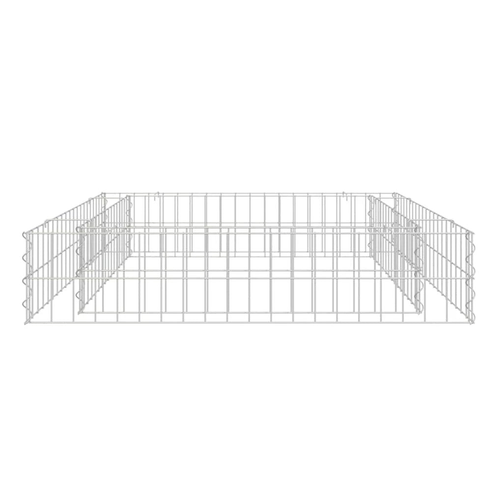 vidaXL Gabion Raised Bed Galvanised Steel 100x100x20 cm by vidaXL
