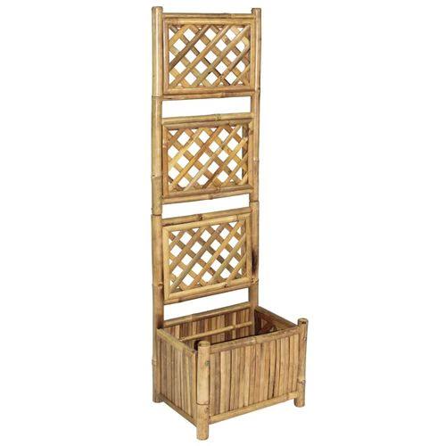 vidaXL Garden Raised Bed with Trellis Bamboo 40 cm by vidaXL