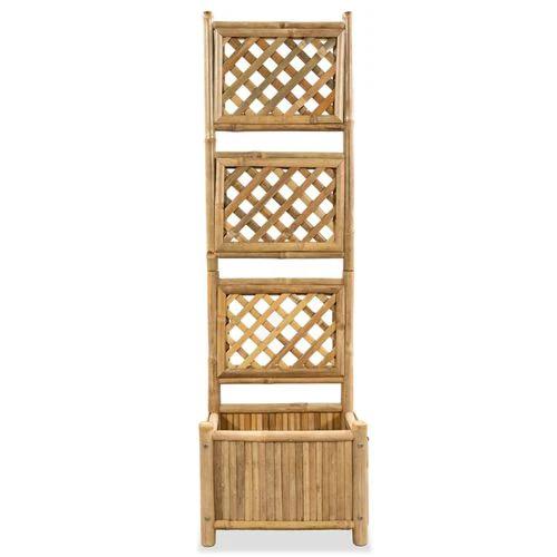 vidaXL Garden Raised Bed with Trellis Bamboo 40 cm by vidaXL