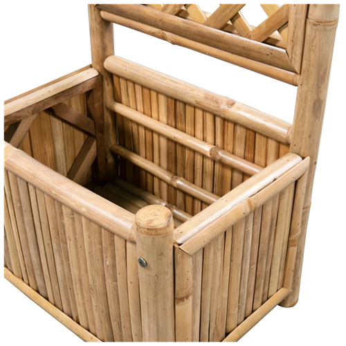 vidaXL Garden Raised Bed with Trellis Bamboo 40 cm by vidaXL