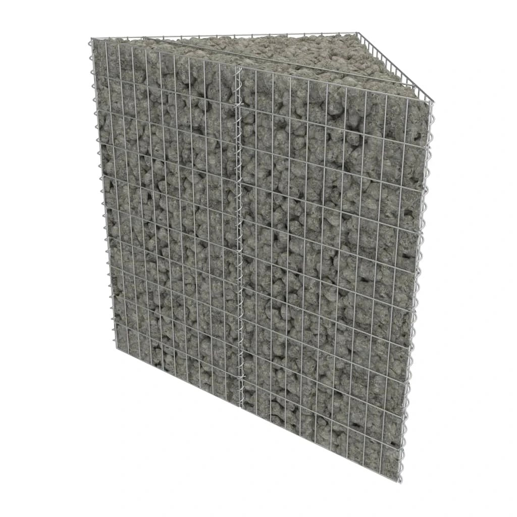 vidaXL Gabion Raised Bed Galvanised Steel 75x75x50 cm by vidaXL