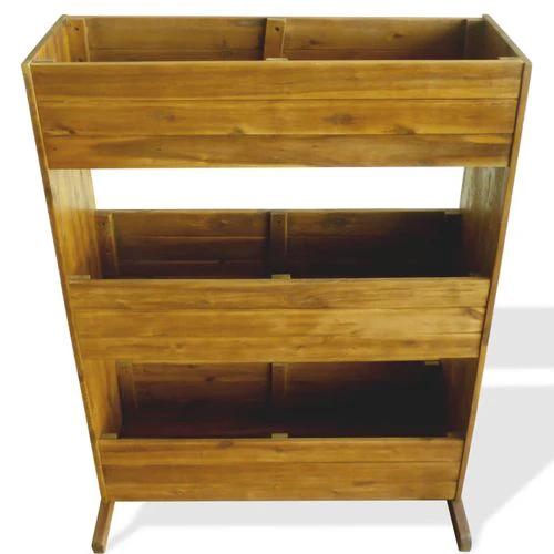 3-Tier Garden Raised Bed Solid Acacia Wood by vidaXL