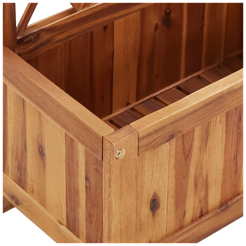 vidaXL Garden Raised Bed with Trellis Solid Acacia Wood - Raised Beds