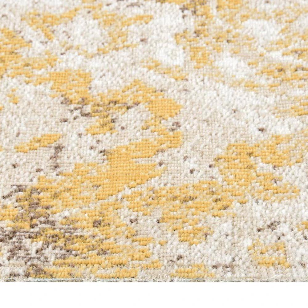 vidaXL Outdoor Rug Flatweave vidaXL 80x150 cm Yellow - Uncategorized Rug