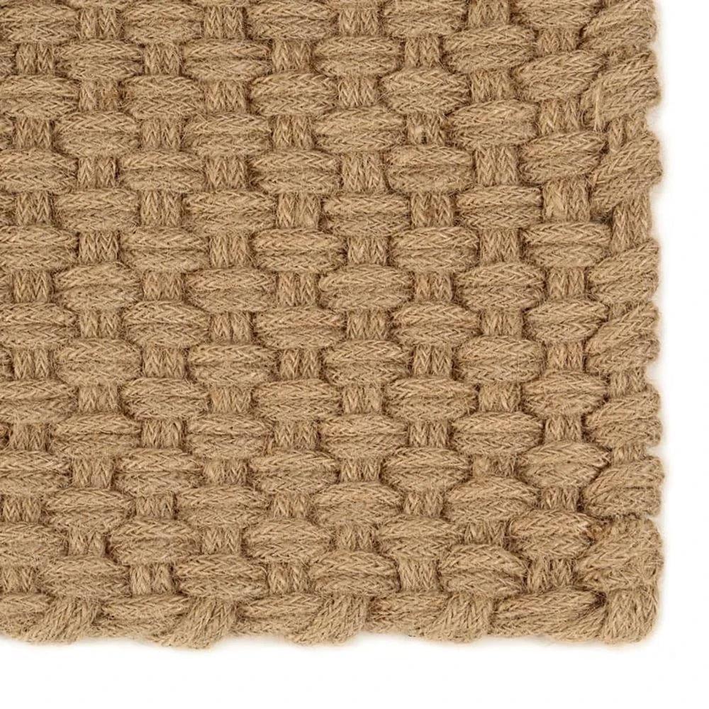 vidaXL Rug Rectangular Natural 80x160 cm Jute - Rug