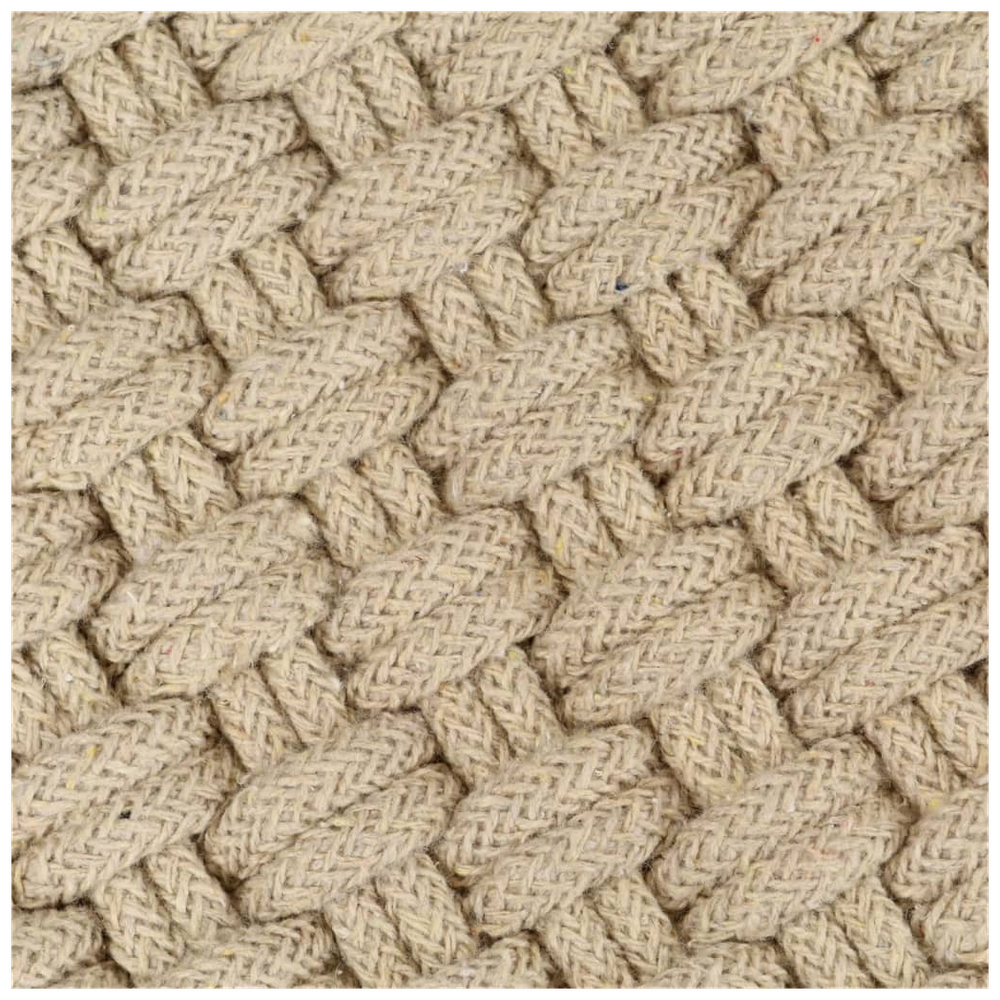 vidaXL Rug Rectangular Natural 80x160 cm vidaXL Cotton by vidaXL