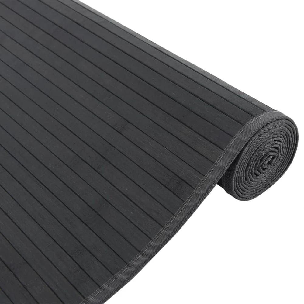 vidaXL Rug Rectangular Black80x100 cm vidaXL Bamboo - Uncategorized Rug
