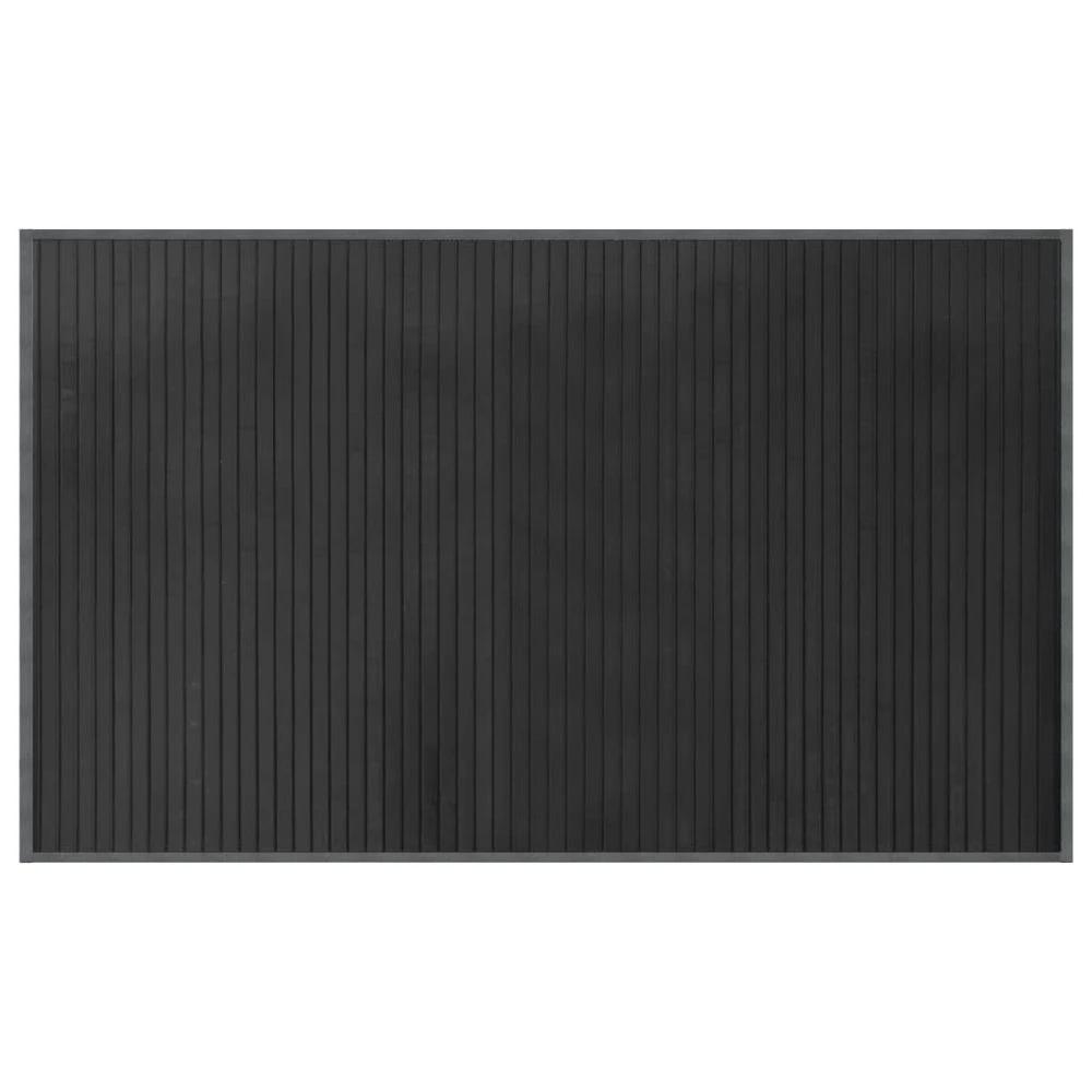 vidaXL Rug Rectangular Grey60x100 cm vidaXL Bamboo - Uncategorized Rug