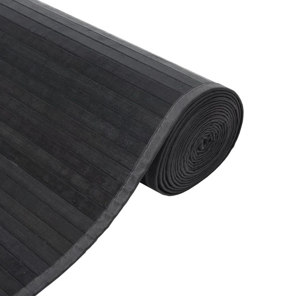 vidaXL Rug Rectangular Grey60x100 cm vidaXL Bamboo - Uncategorized Rug