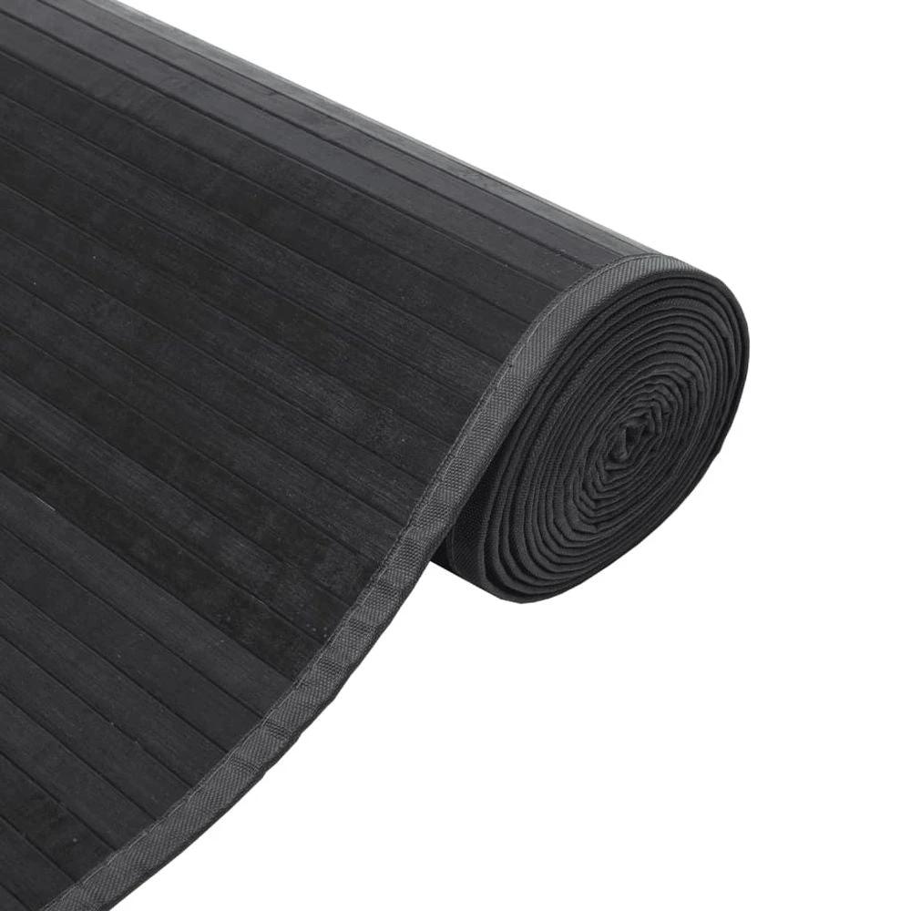 vidaXL Rug Rectangular Grey70x100 cm vidaXL Bamboo - Rug