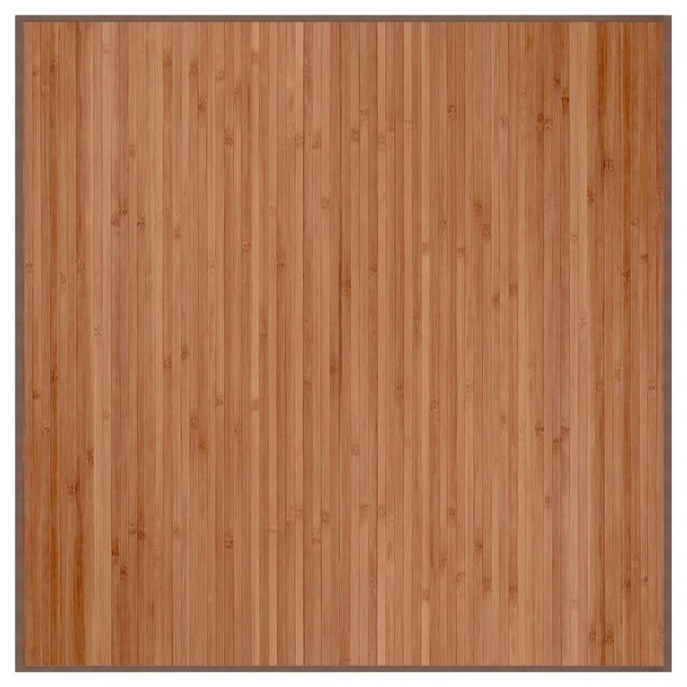 vidaXL Rug Square Natural100x100 cm Bamboo - Rug