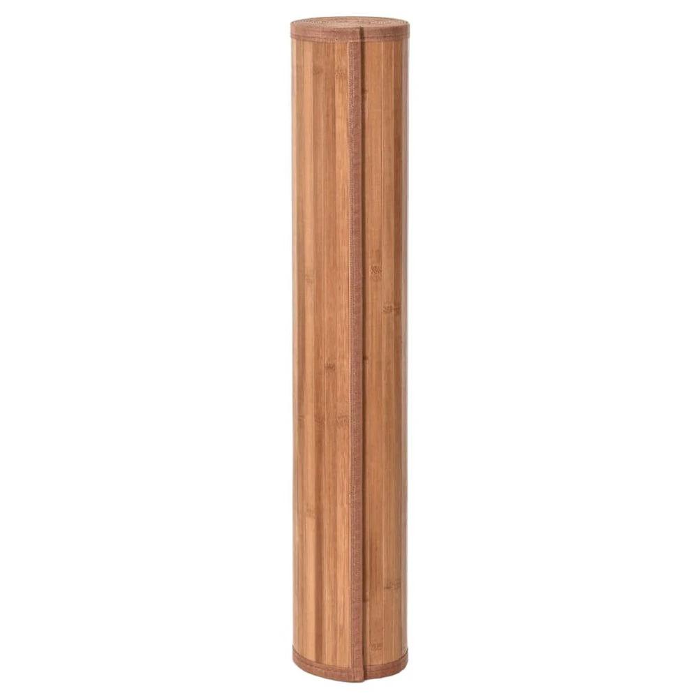 vidaXL Rug Square Natural100x100 cm Bamboo - Rug