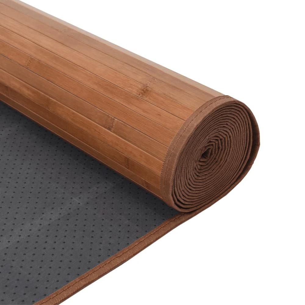 vidaXL Rug Square Natural100x100 cm Bamboo by vidaXL
