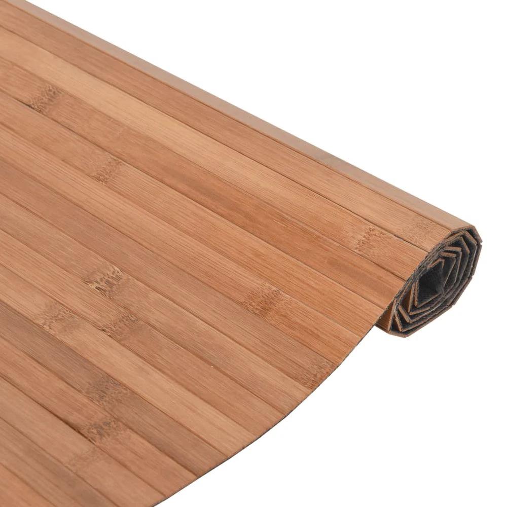vidaXL Rug Square Nature 100x100 cm Bamboo - Rug