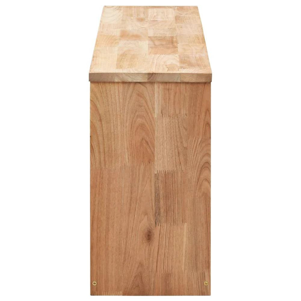 vidaXL Shoe Storage Bench 94x20x38 cm Solid Walnut Wood by vidaXL