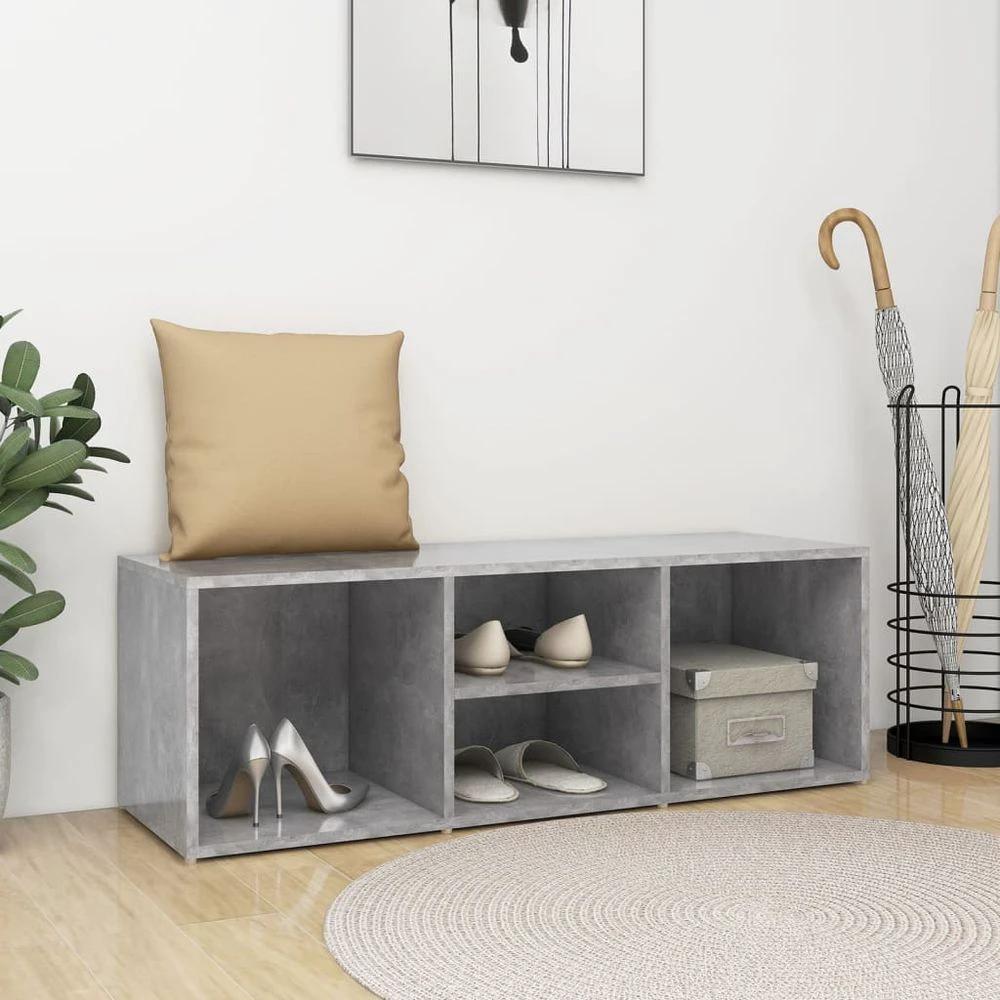 vidaXL vidaXL Shoe Storage Bench White 105x35x35 cm Engineered Wood - Uncategorized Shoe Storage