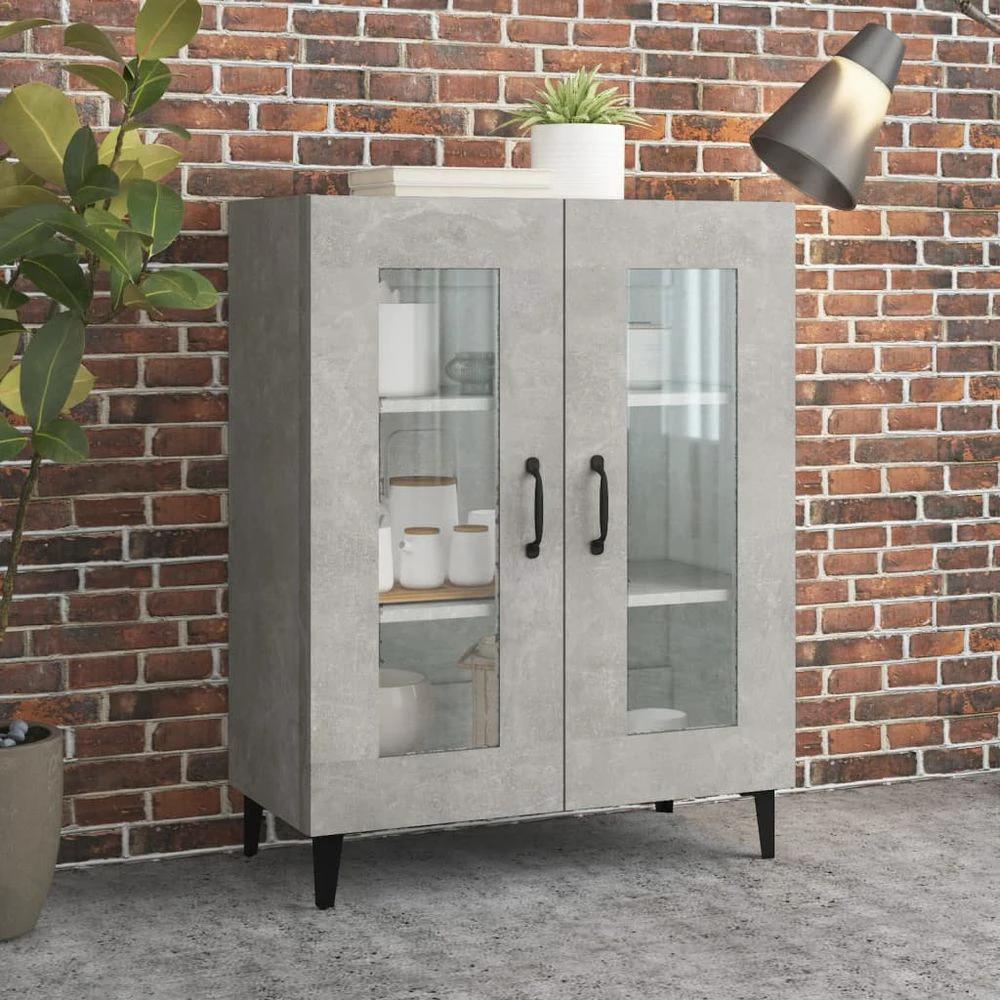 Sideboard Concrete Grey 69.5x34x90 cm vidaXL Engineered Wood by vidaXL