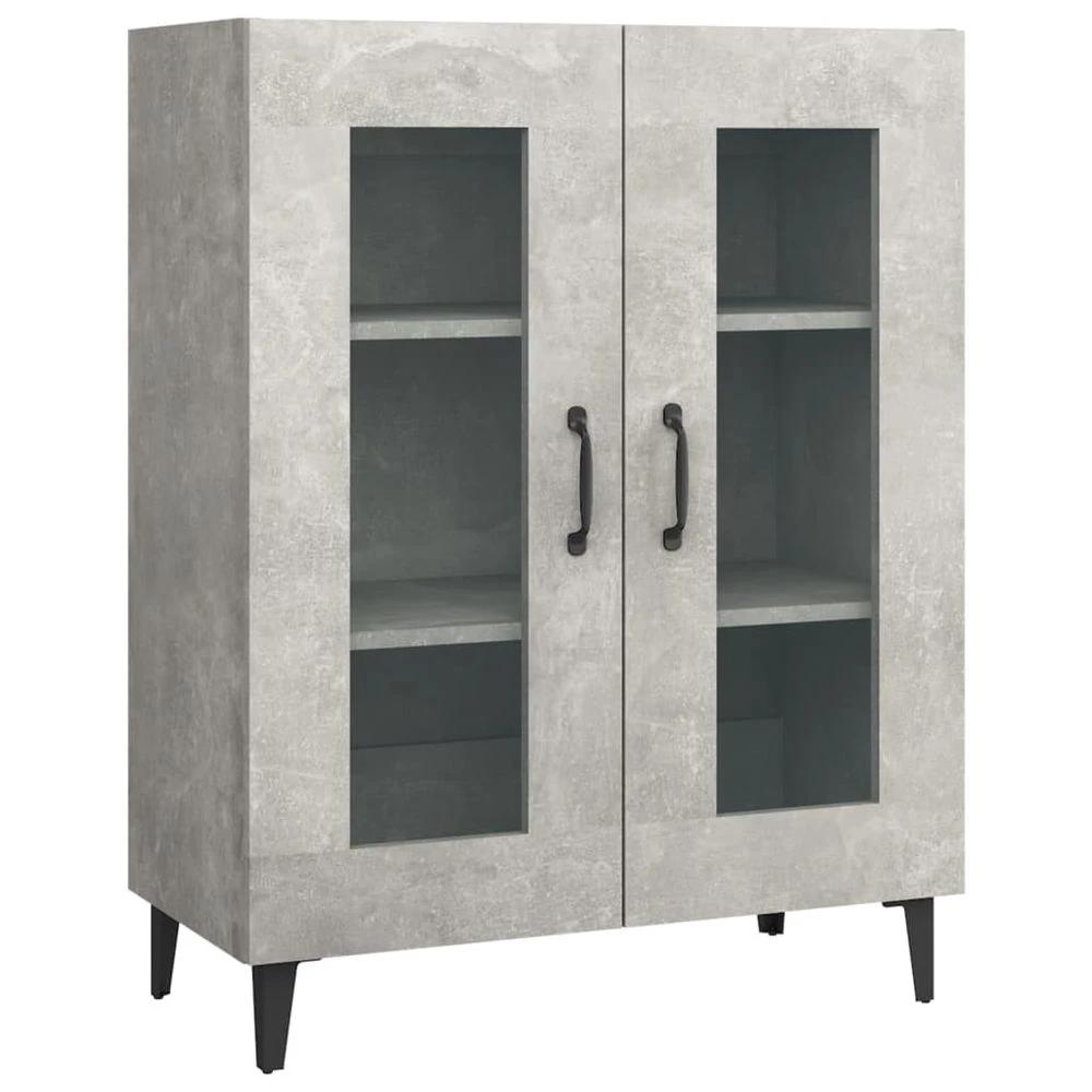 Sideboard Concrete Grey 69.5x34x90 cm vidaXL Engineered Wood by vidaXL
