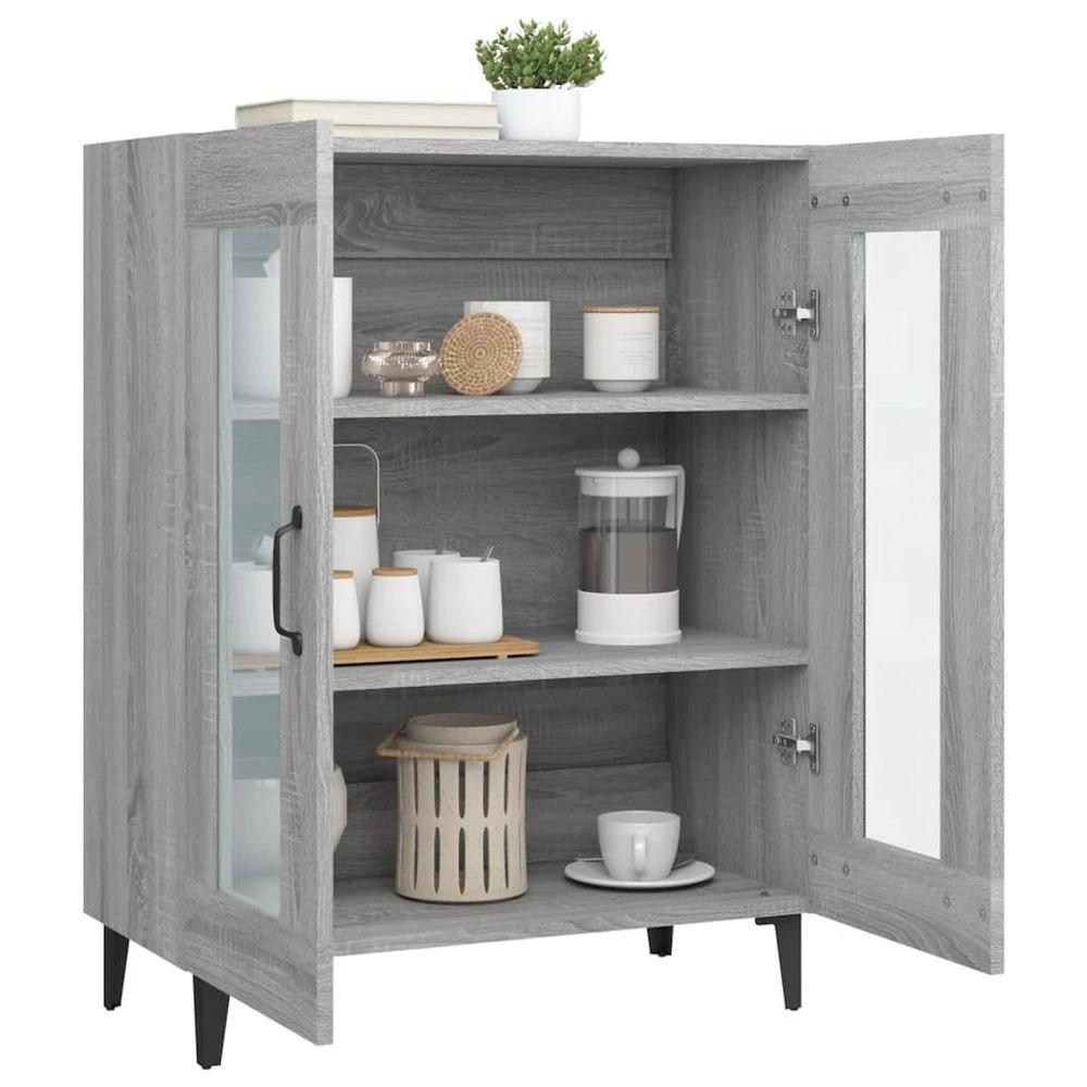 Sideboard Grey Sonoma 69.5x34x90 cm vidaXL Engineered Wood by vidaXL