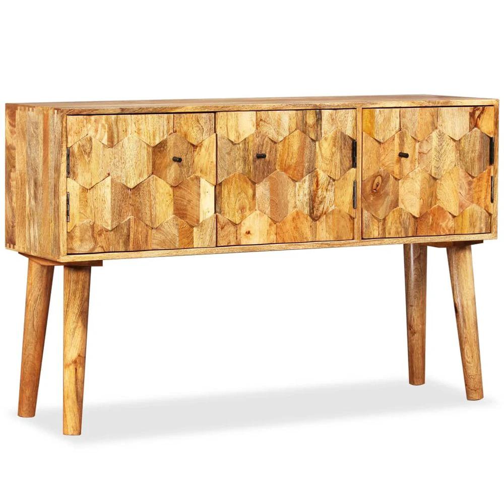 Sideboard Solid Mango Wood vidaXL 118x35x75 cm by vidaXL