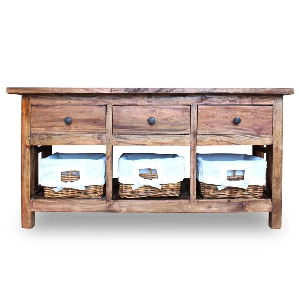 Sideboard Solid Reclaimed Wood vidaXL 100x30x50 cm by vidaXL