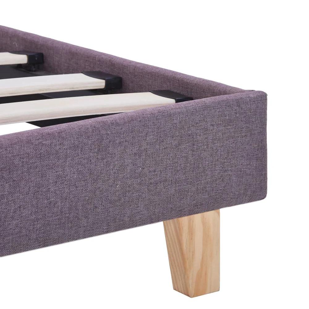 Bed Frame Taupe Fabric 90x190 cm vidaXL Single by vidaXL