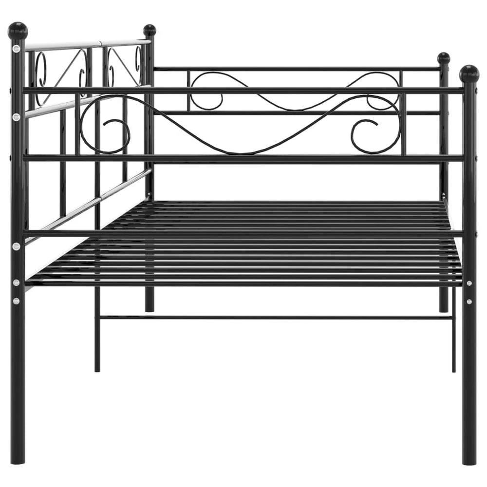 vidaXL Sofa Bed Frame Black Metal 90x200 cm by vidaXL