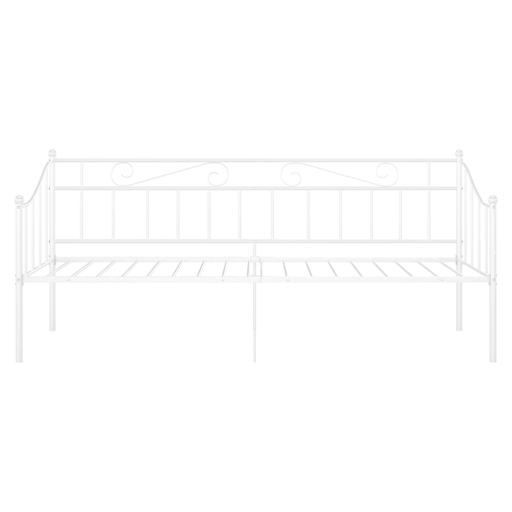 Sofa Bed Frame White vidaXL Metal 90x200 cm by vidaXL