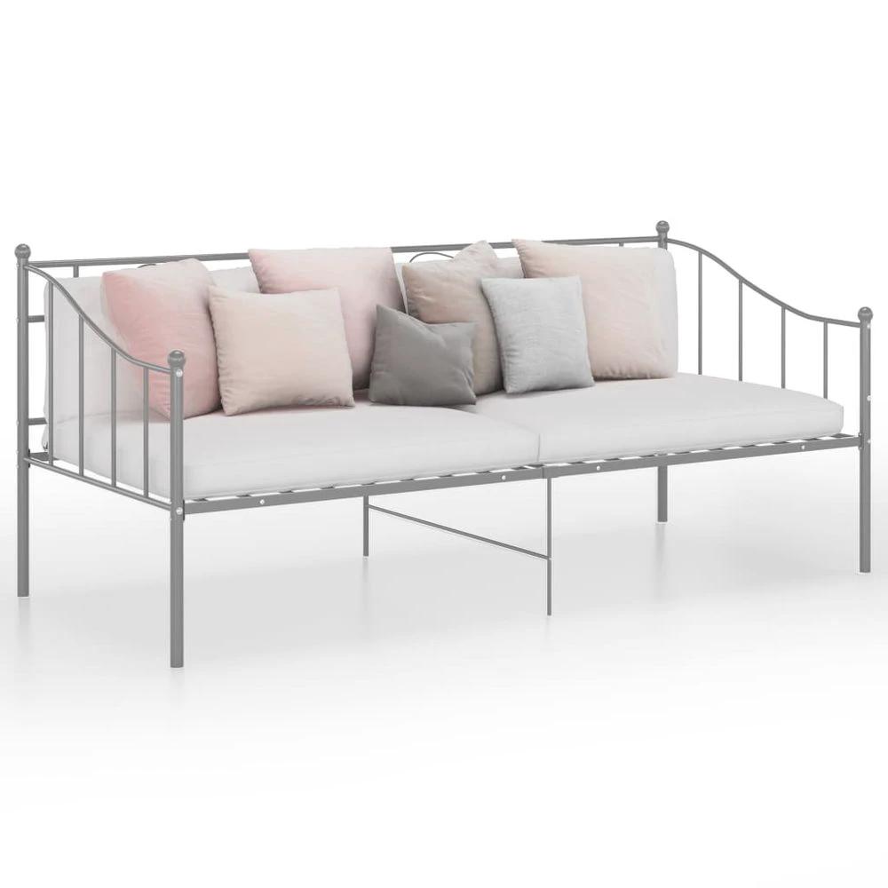 Sofa Bed Frame White vidaXL Metal 90x200 cm by vidaXL