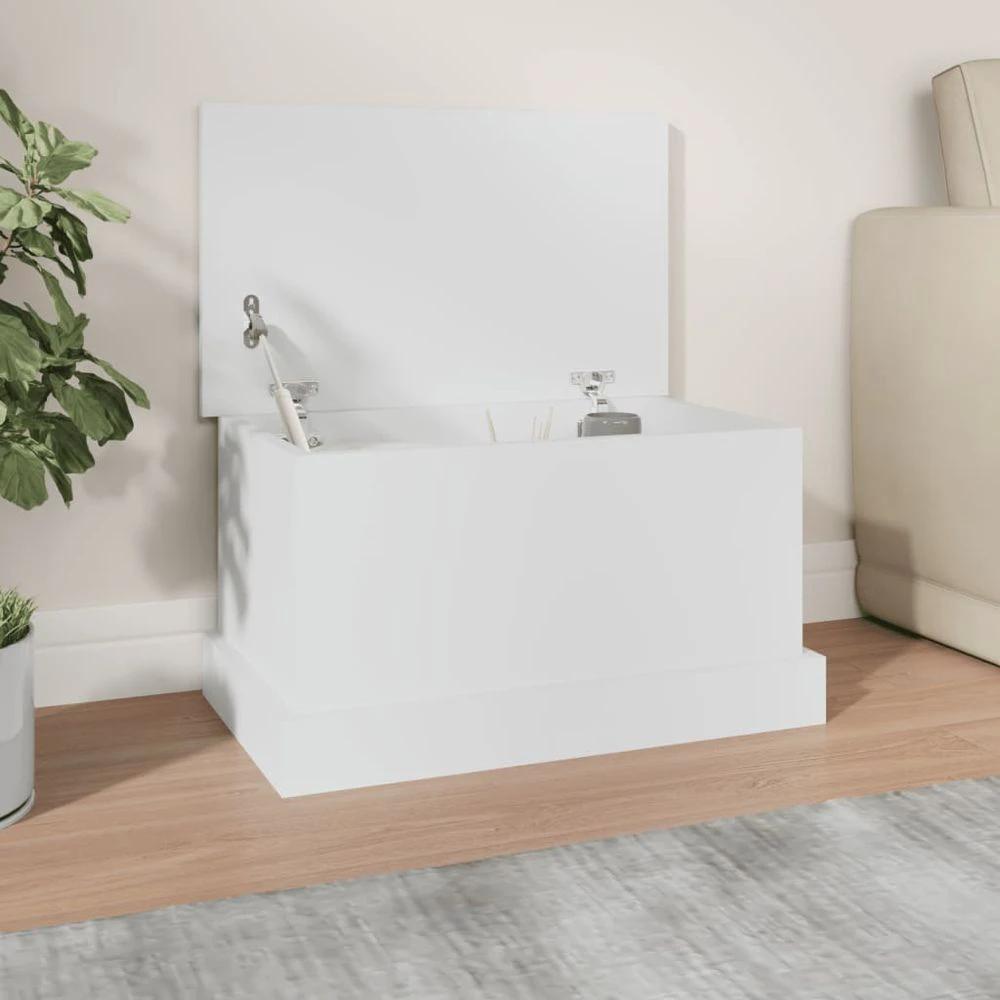 Storage Box White 50x30x28 cm vidaXL Engineered Wood - Storage Box from vidaXL