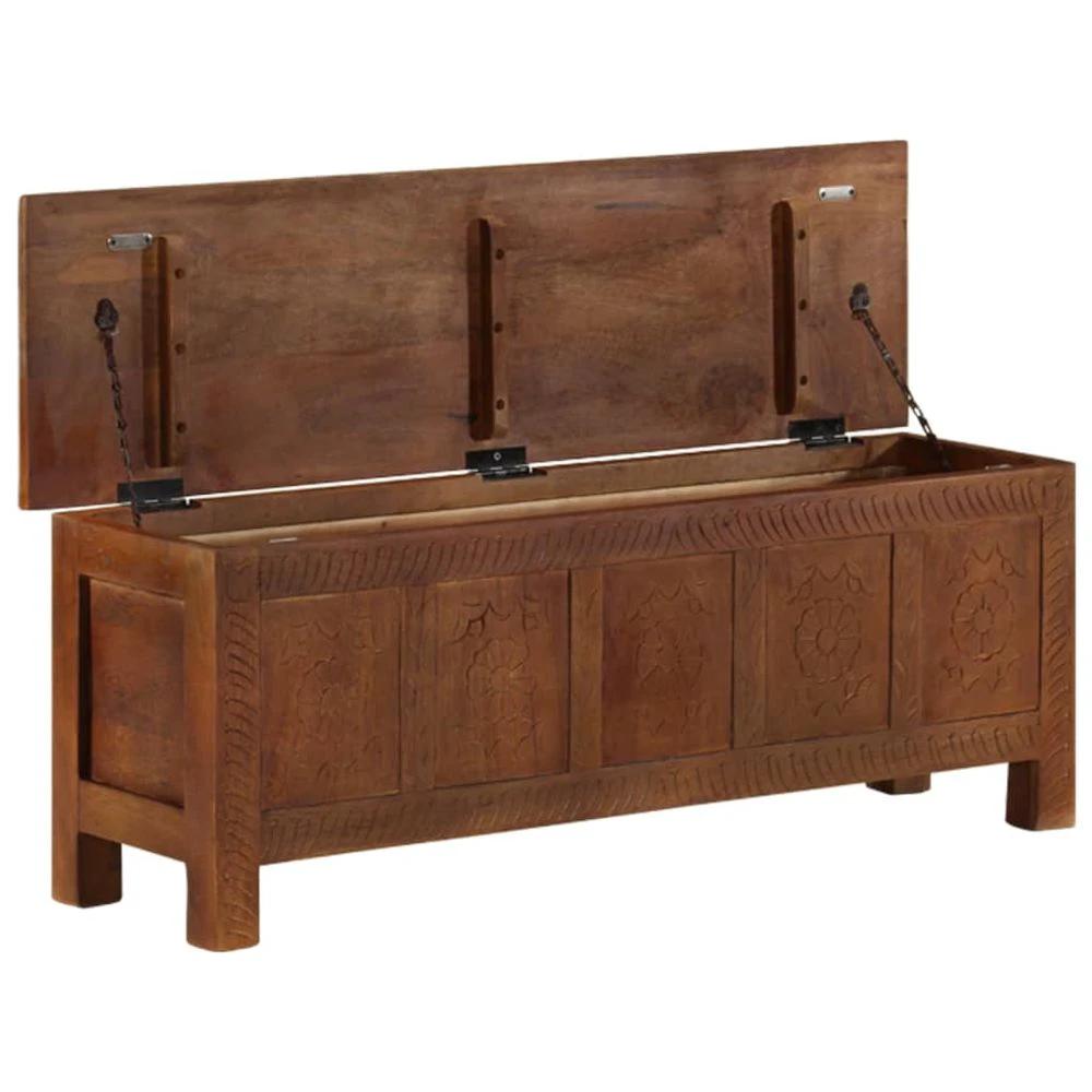 vidaXL Storage Box 110x30x40 cm vidaXL Solid Mango Wood - Uncategorized Storage Box