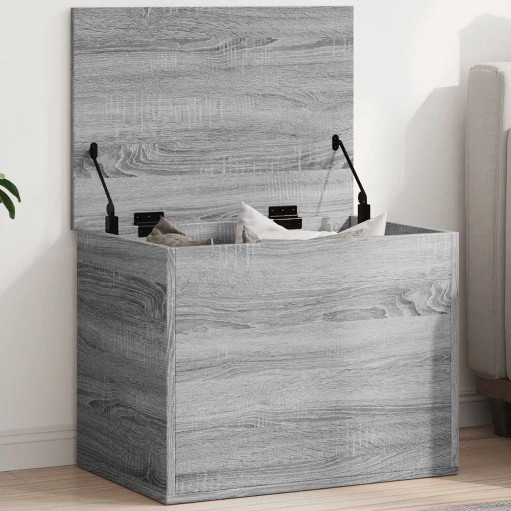 Storage Box Grey Sonoma 60x42x46 cm vidaXL Engineered Wood by vidaXL