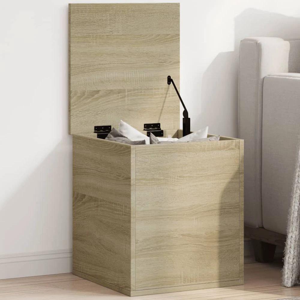 vidaXL Storage Box Sonoma Oak 40x42x46 cm vidaXL Engineered Wood - Uncategorized Storage Box