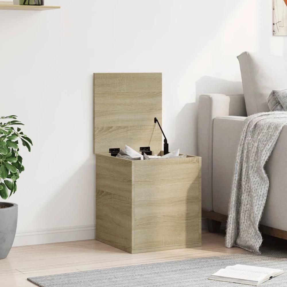 vidaXL Storage Box Sonoma Oak 40x42x46 cm vidaXL Engineered Wood - Uncategorized Storage Box