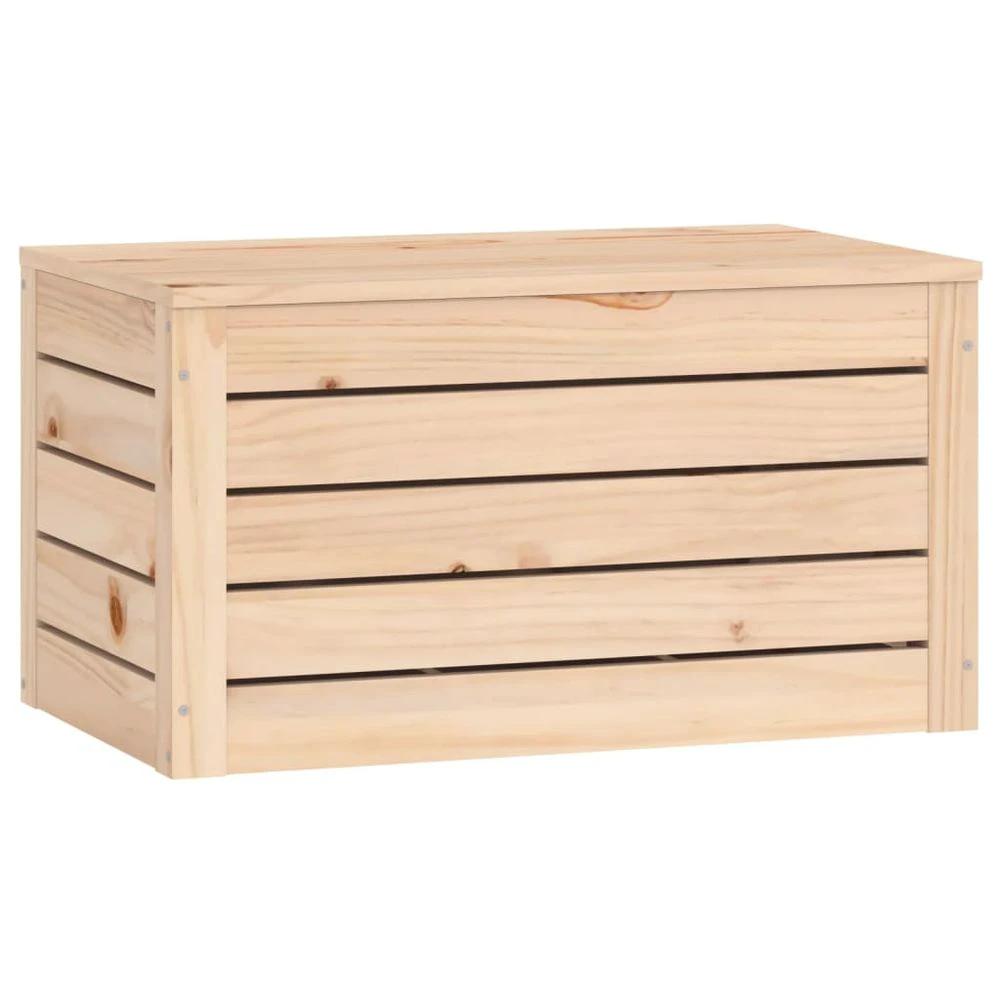 Storage Box 59.5x36.5x33 cm vidaXL Solid Wood Pine by vidaXL