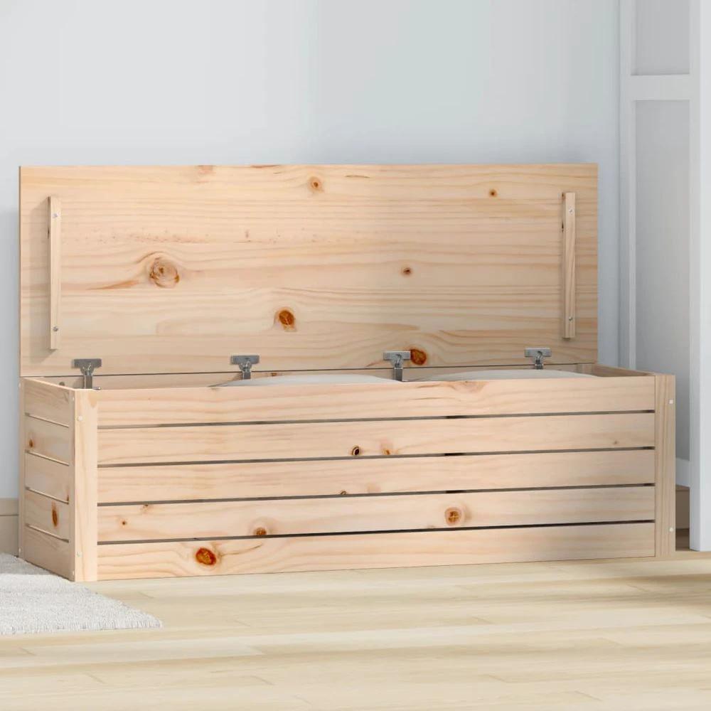 Storage Box 59.5x36.5x33 cm vidaXL Solid Wood Pine by vidaXL