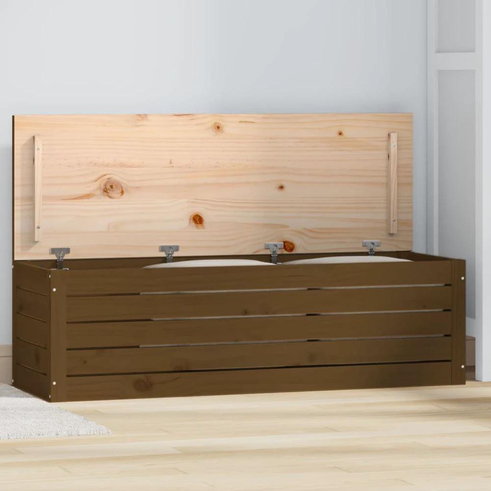 Storage Box 59.5x36.5x33 cm vidaXL Solid Wood Pine by vidaXL