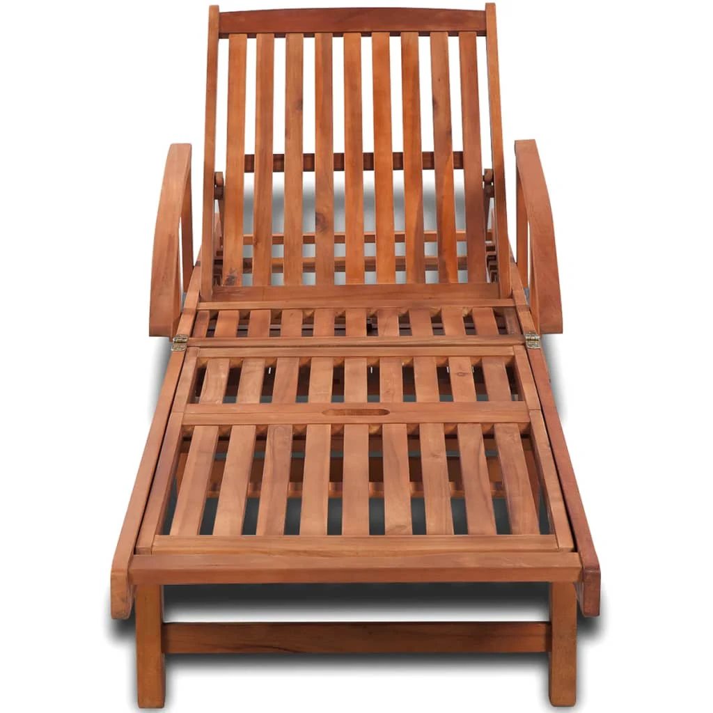 vidaXL Sun Lounger Solid Acacia Wood by vidaXL