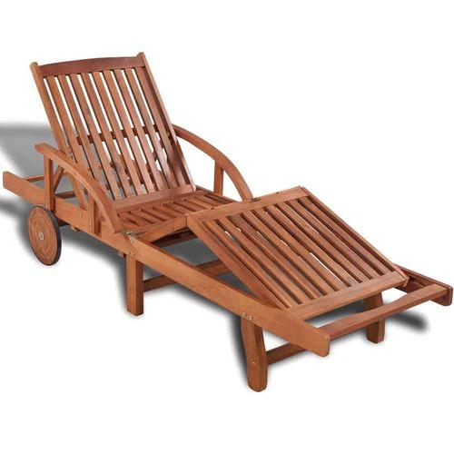 vidaXL Sun Lounger Solid Acacia Wood by vidaXL
